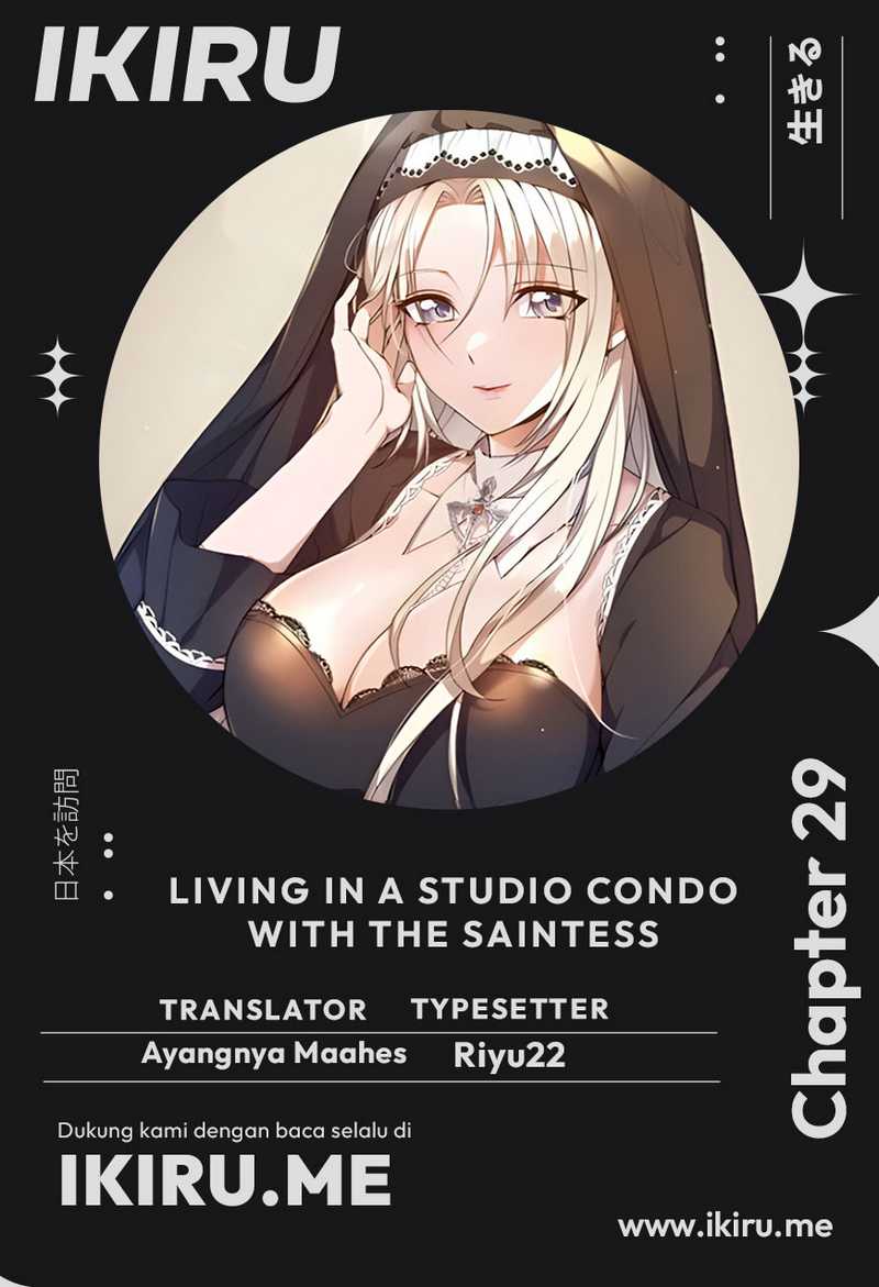Living in a Studio Condo With the Saintess Chapter 29 Gambar 1