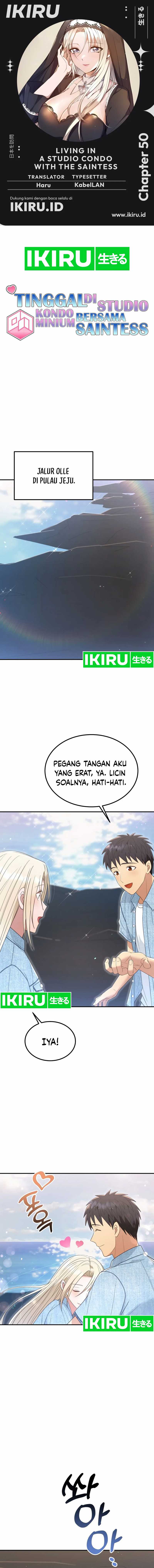 Living in a Studio Condo With the Saintess Chapter 50 Gambar 1