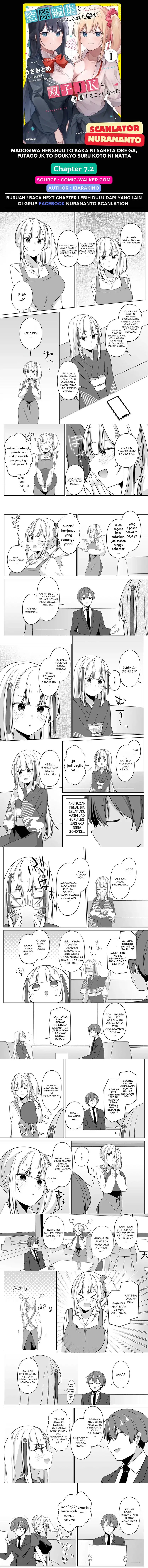 Madogiwa henshuu to baka ni sareta ore ga, futago JK to doukyo suru koto ni natta Chapter 07.2 Gambar 1