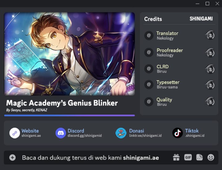 Magic Academy’s Genius Blinker Chapter 02 Gambar 1