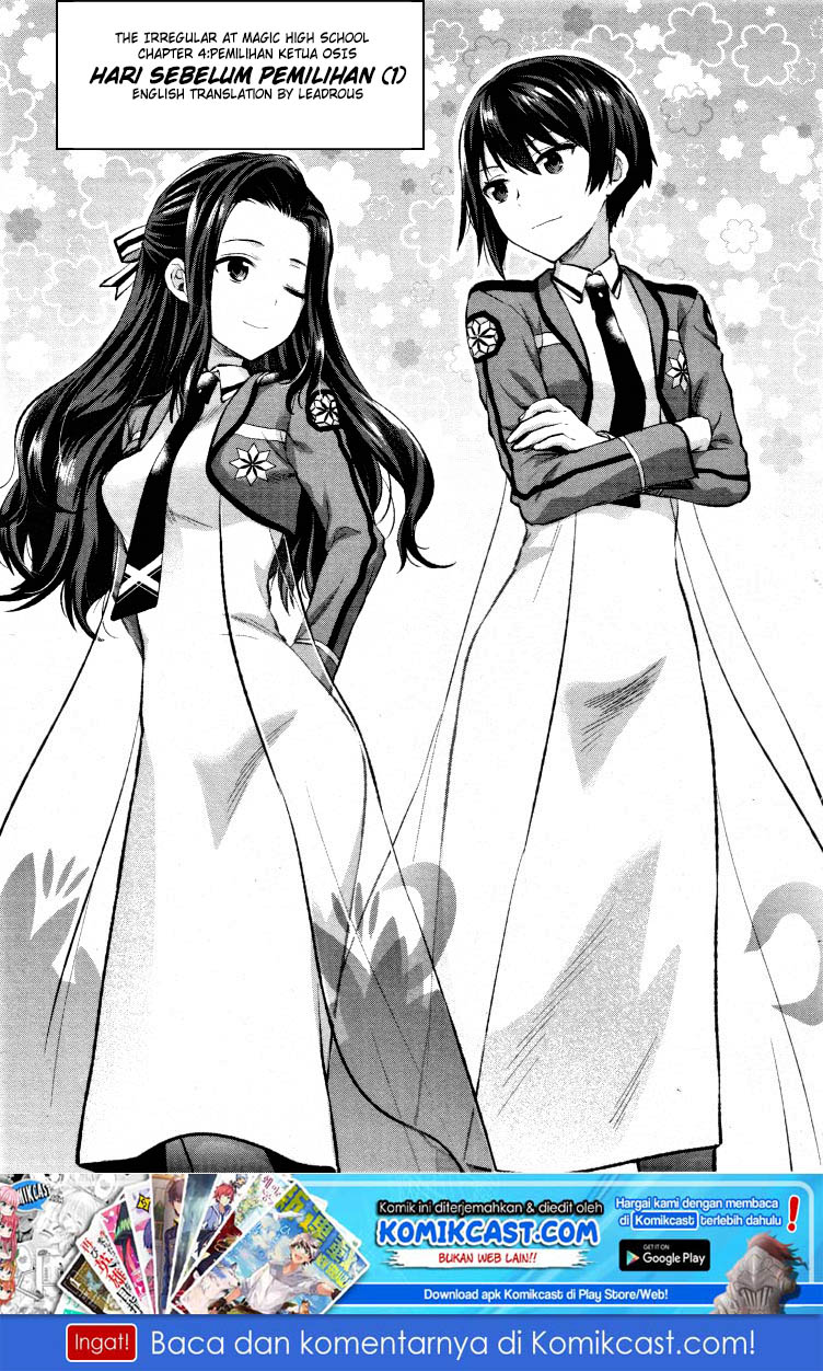Mahouka Koukou no Rettousei – Kaichou Senkyo-hen Chapter 04 Gambar 2