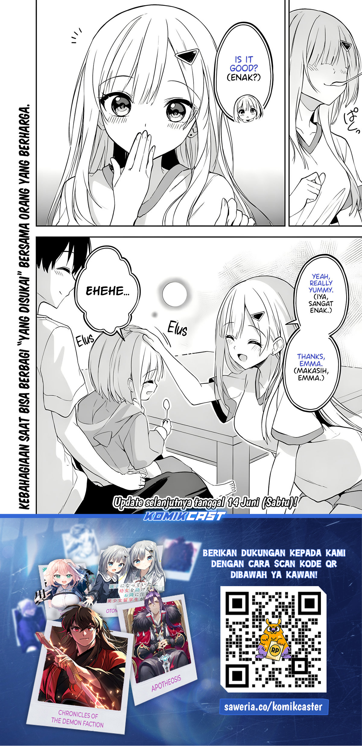 Maigo ni Natteita Youjo o Tasuketara, Otonari ni Sumu Bishoujo Ryuugakusei ga Ie ni Asobi ni Kuru You ni Natta Ken ni Tsuite Chapter 20 Gambar 18
