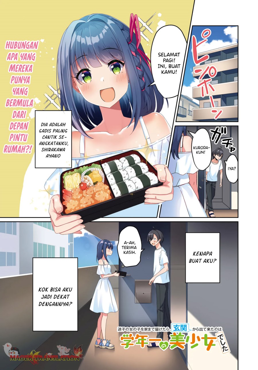Maigo no Onnanoko o Ie Made Todoketara, Genkan kara Detekita no wa Gakunen Ichi no Bishoujo deshita Chapter 01 Gambar 2