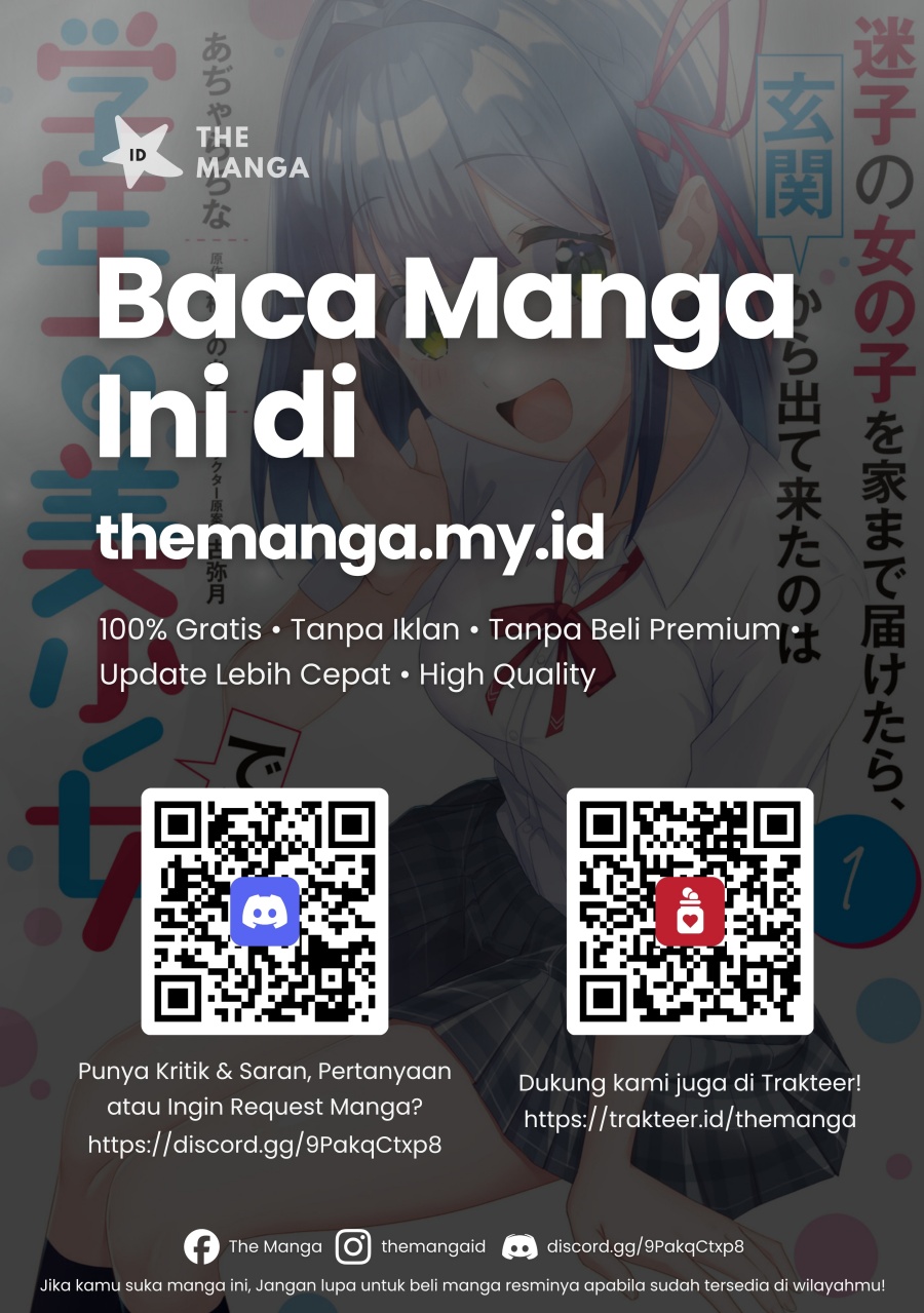 Maigo no Onnanoko o Ie Made Todoketara, Genkan kara Detekita no wa Gakunen Ichi no Bishoujo deshita Chapter 08.2 Gambar 12