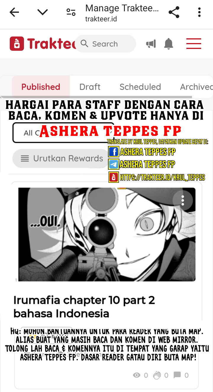 Mairimashita! Iruma-kun: If Episode of Mafia Chapter 09.1 Gambar 23