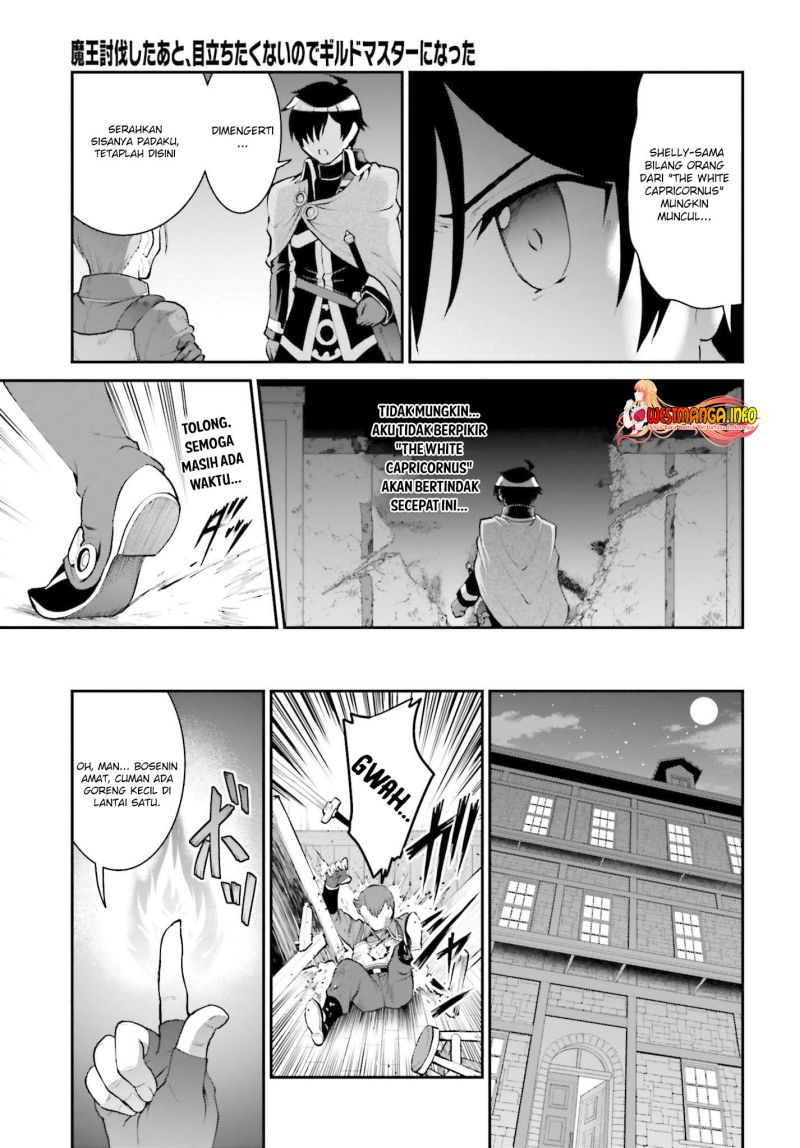 Maou Toubatsu Shita Ato, Medachitakunai node Guild Master ni Natta Chapter 28 Gambar 6