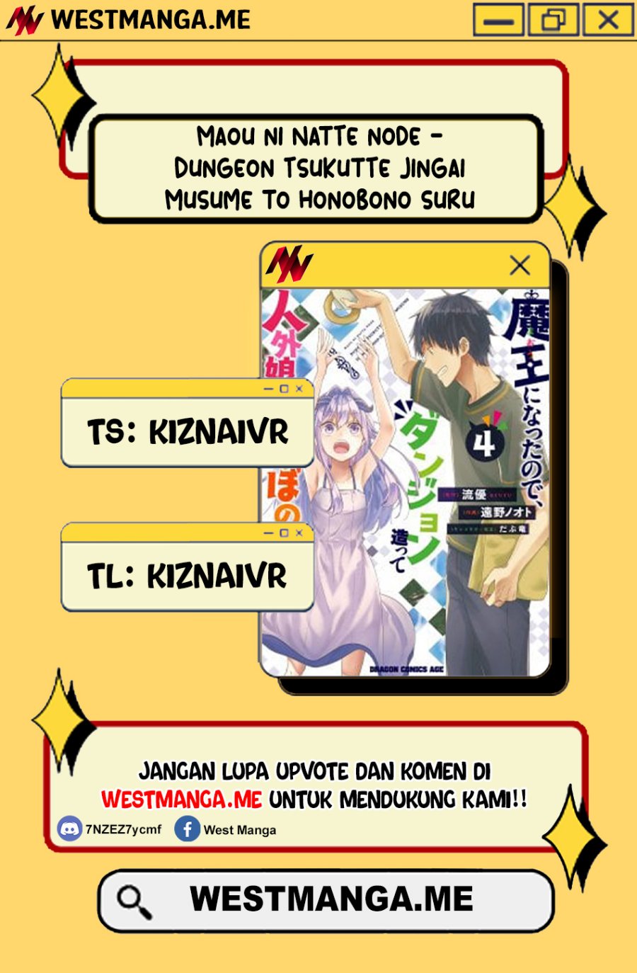 Maou ni Natte node – Dungeon Tsukutte Jingai Musume to Honobono suru Chapter 83.1 Gambar 1