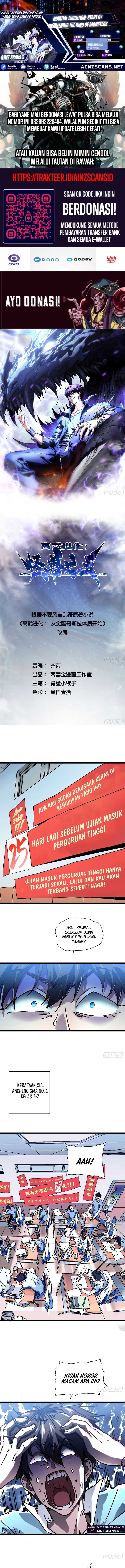 Martial Evolution: Start by Awakening the King of Monsters Chapter 01 Gambar 1
