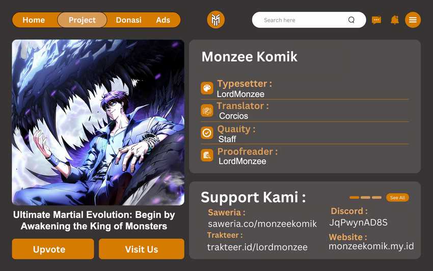 Martial Evolution: Start by Awakening the King of Monsters Chapter 08 Gambar 1