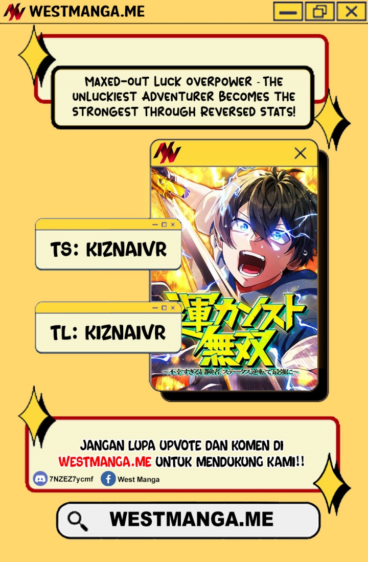 Maxed-Out Luck Overpower — The Unluckiest Adventurer Becomes the Strongest Through Reversed Stats! Chapter 05 Gambar 1