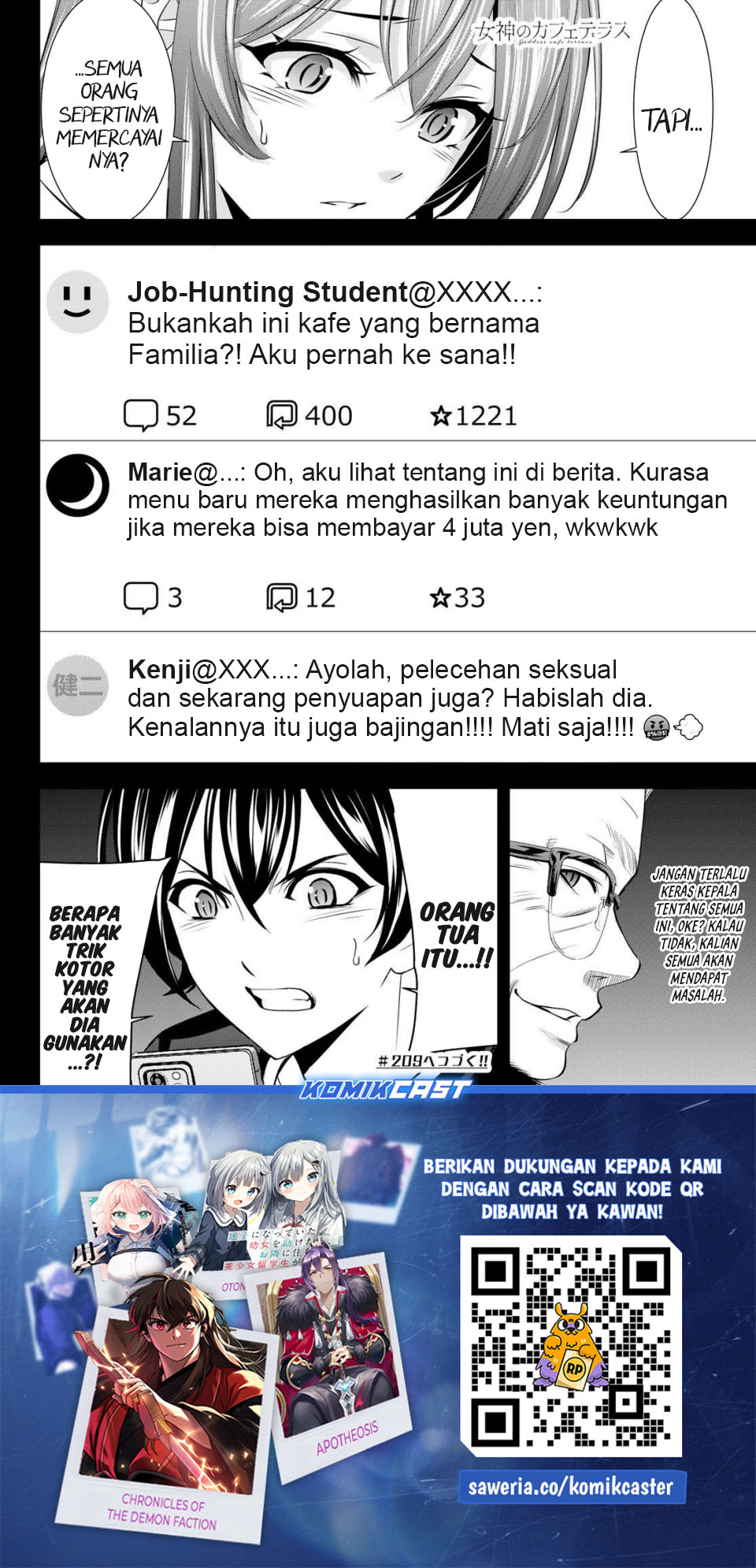 Megami no Kafeterasu Chapter 208 Gambar 19