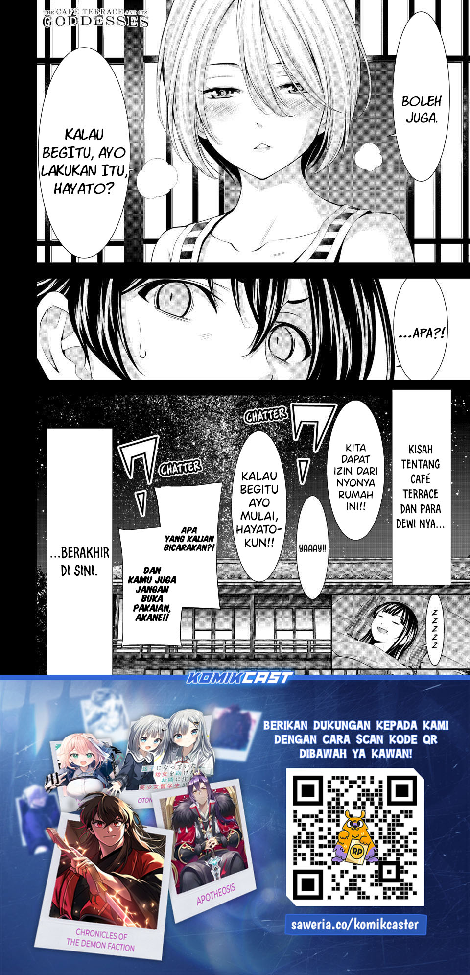 Megami no Kafeterasu Chapter 217 END Gambar 20