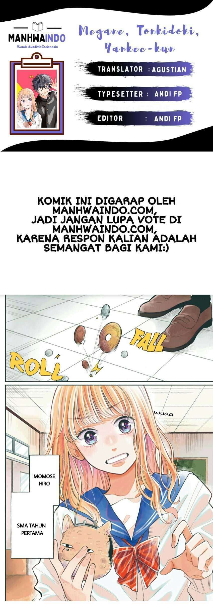 Megane Tokidoki Yankee-kun Chapter 01 Gambar 1
