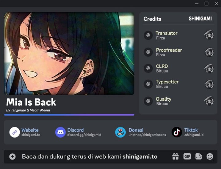 Mia Has Returned Chapter 09 Gambar 1