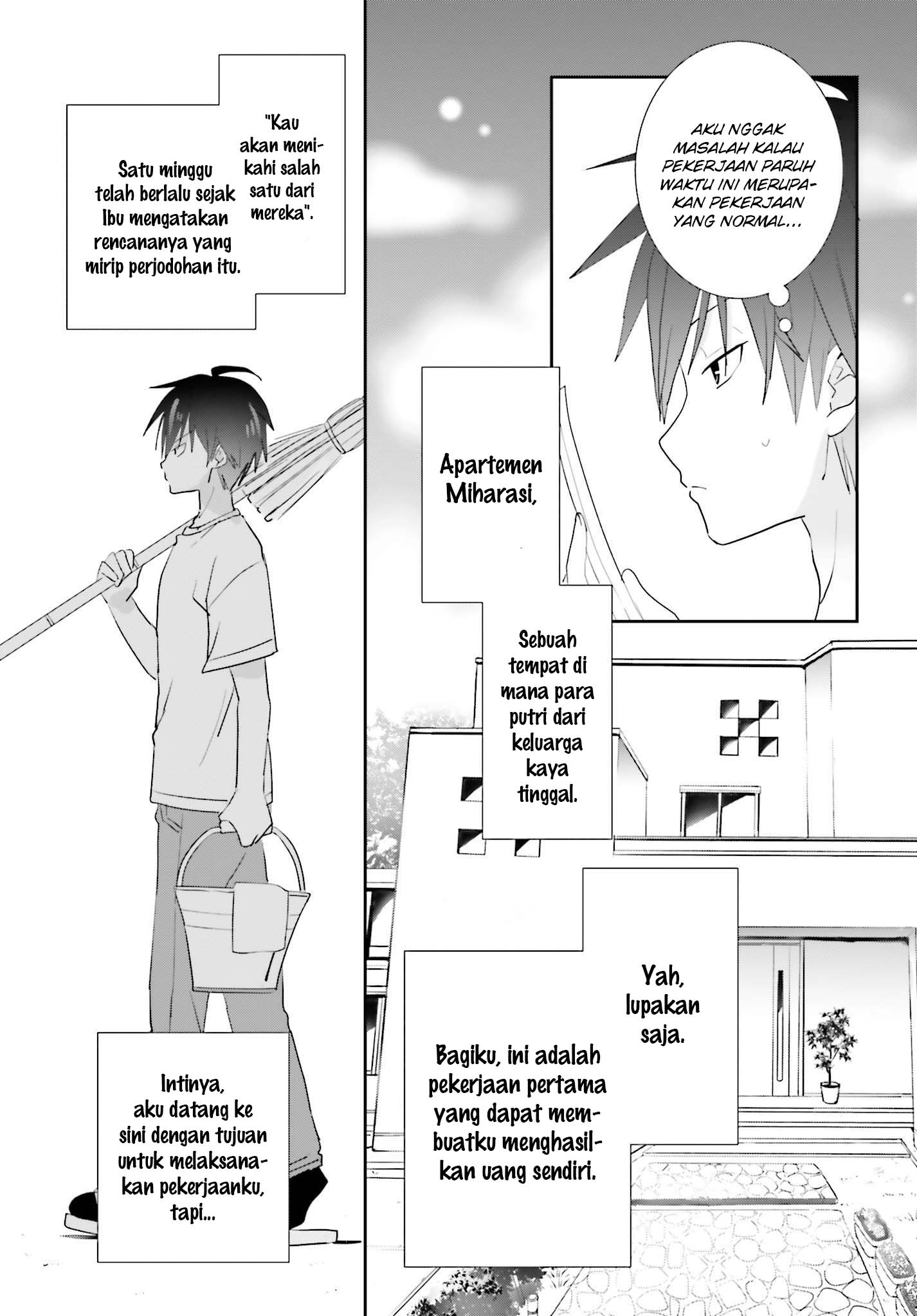 Miharashi-sou no 5-nin no Hanayome Chapter 04.1 Gambar 9