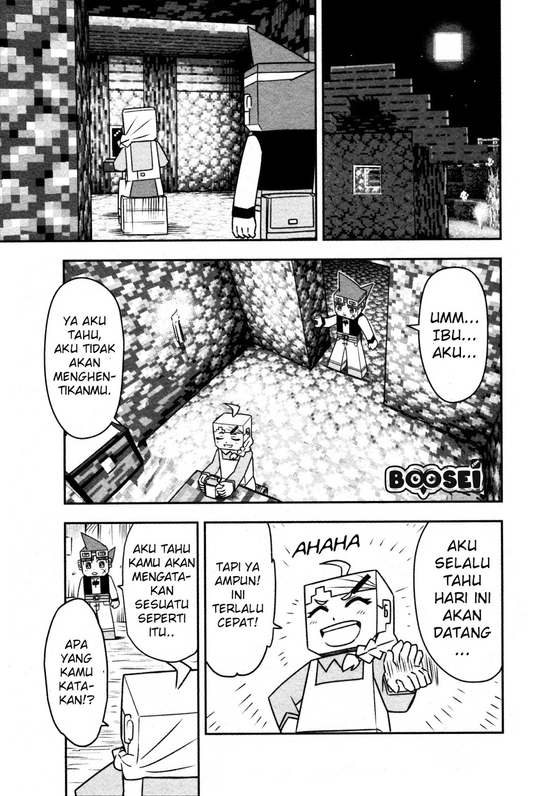 Minecraft: Sekai no Hate no Tabi Chapter 01 Gambar 35