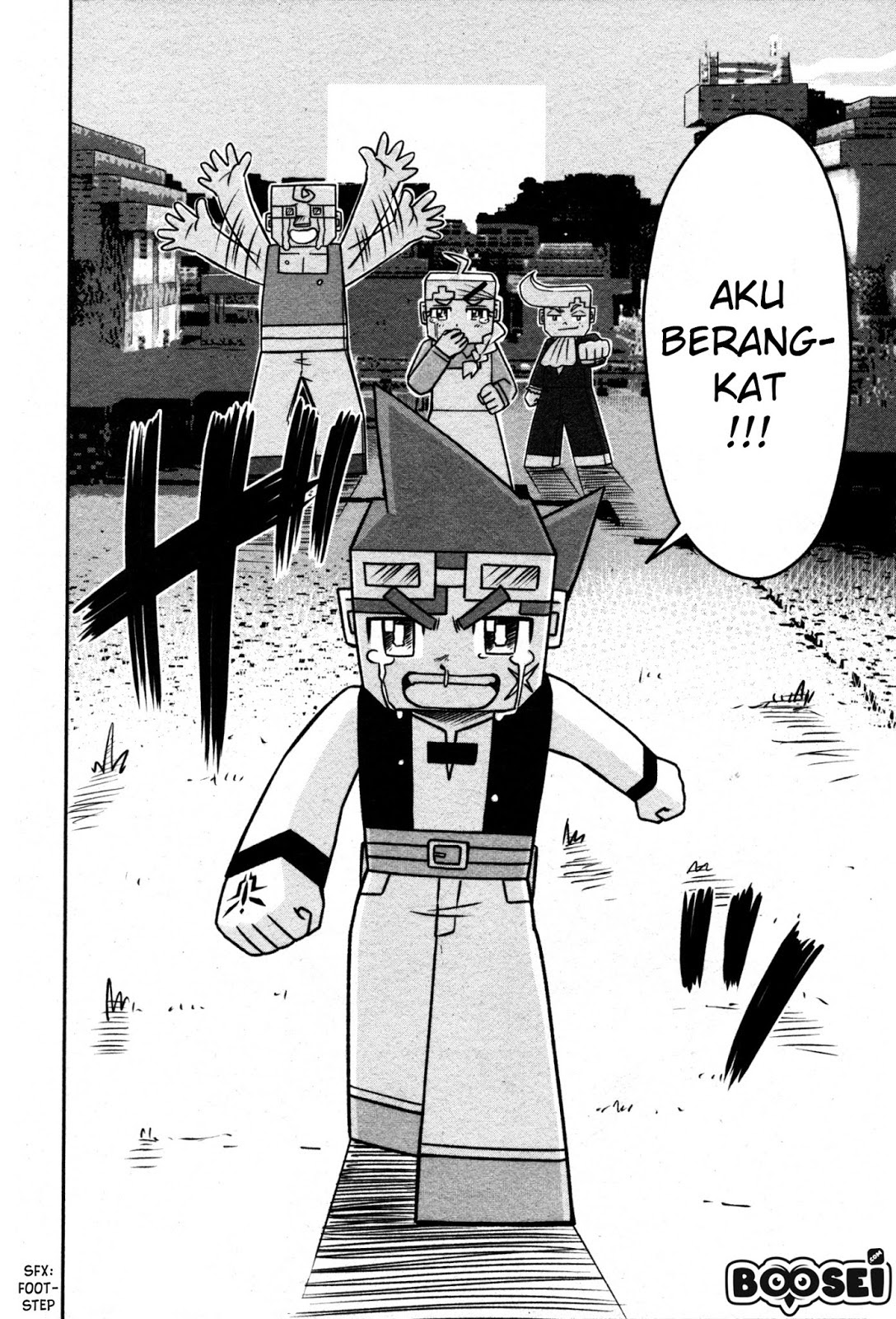 Minecraft: Sekai no Hate no Tabi Chapter 01 Gambar 38