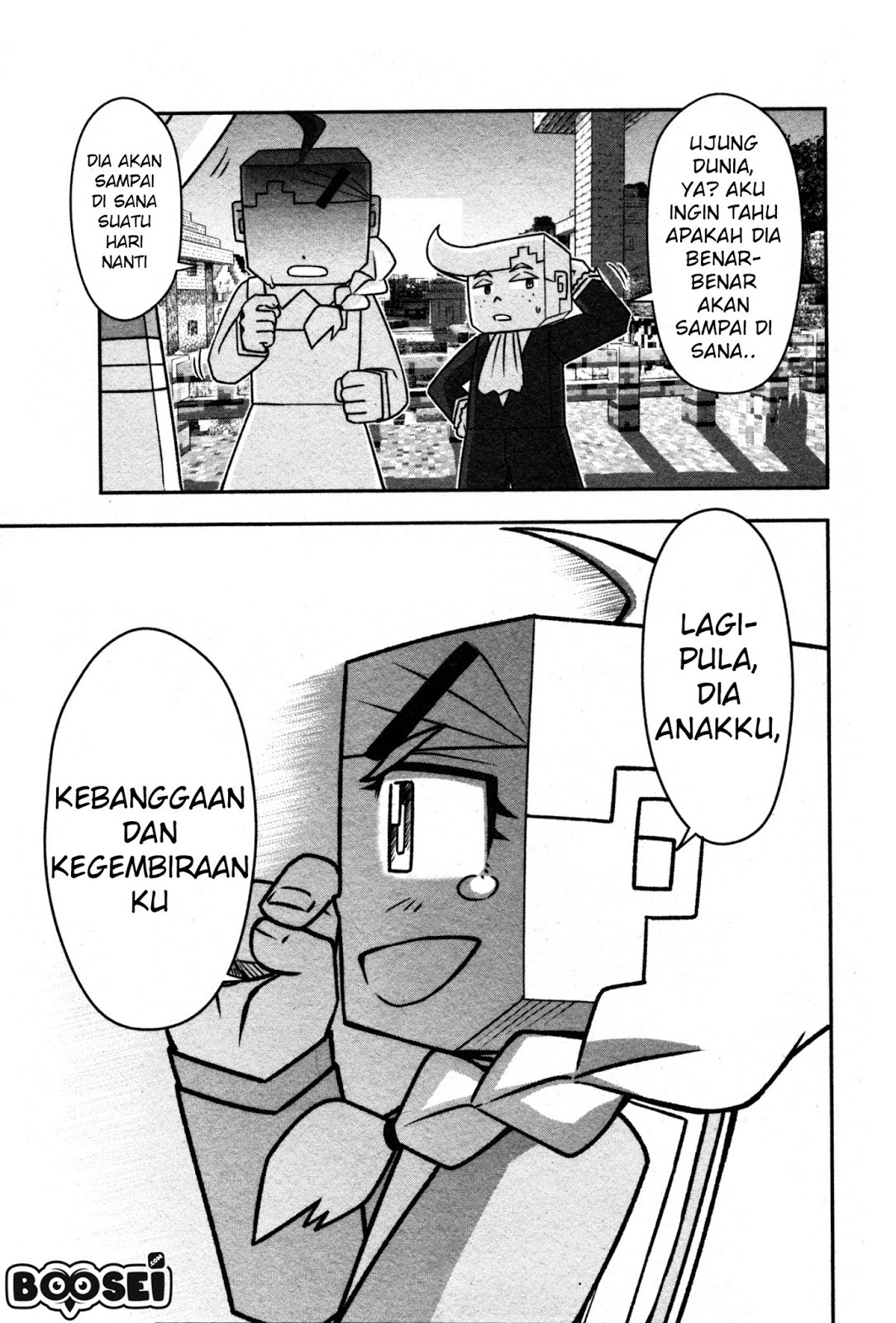 Minecraft: Sekai no Hate no Tabi Chapter 01 Gambar 39