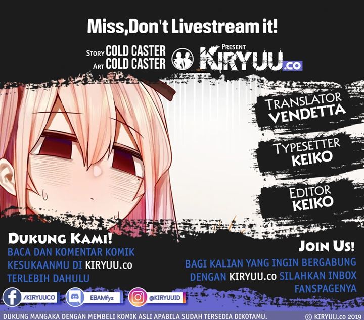 Miss, don’t livestream it! Chapter 23 Gambar 1