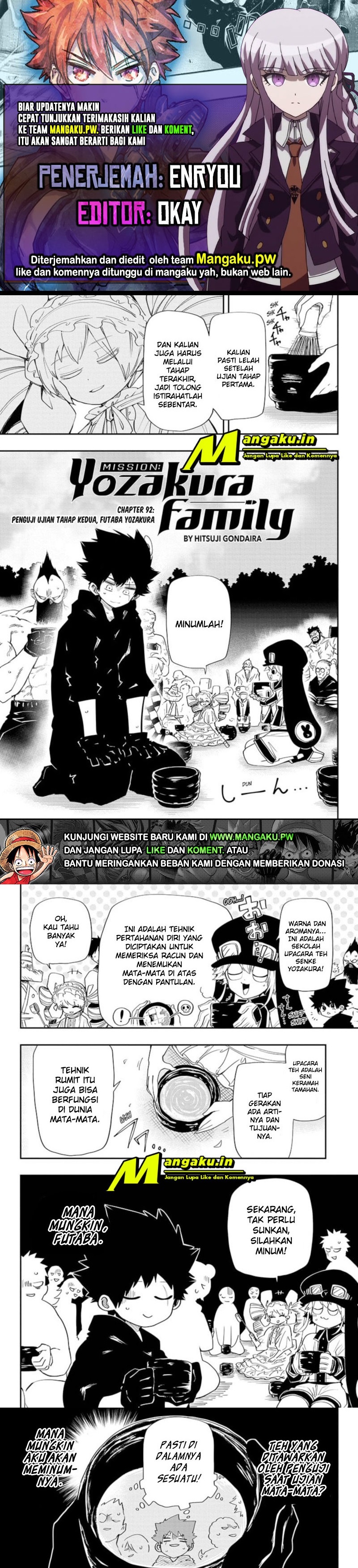 Mission: Yozakura Family Chapter 93 Gambar 1