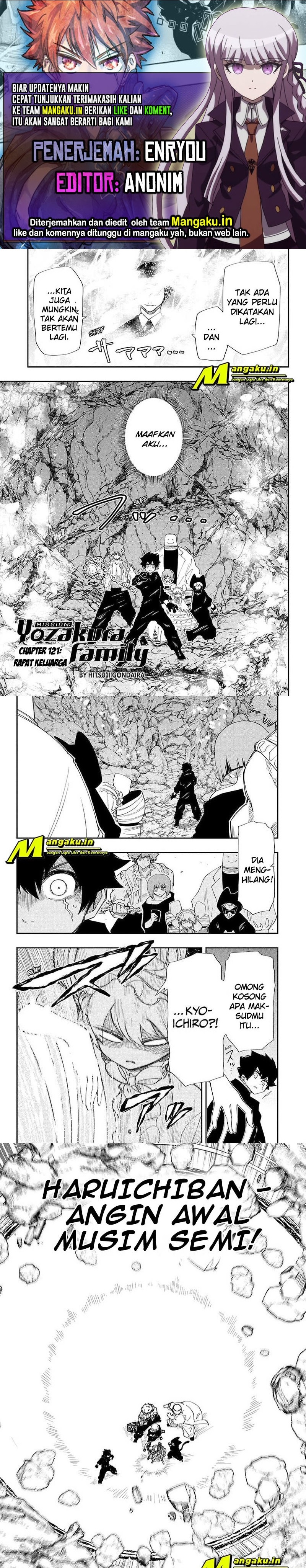 Mission: Yozakura Family Chapter 121 Gambar 1