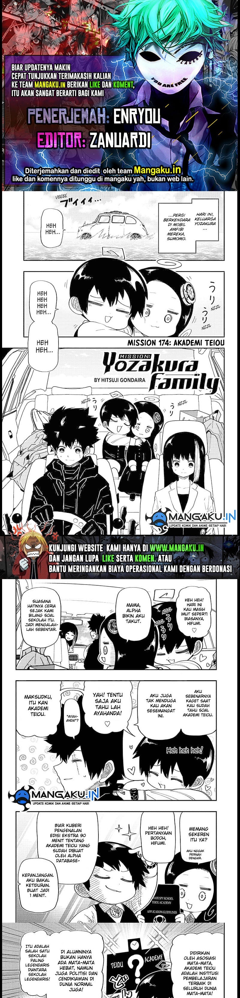 Mission: Yozakura Family Chapter 174 Gambar 1