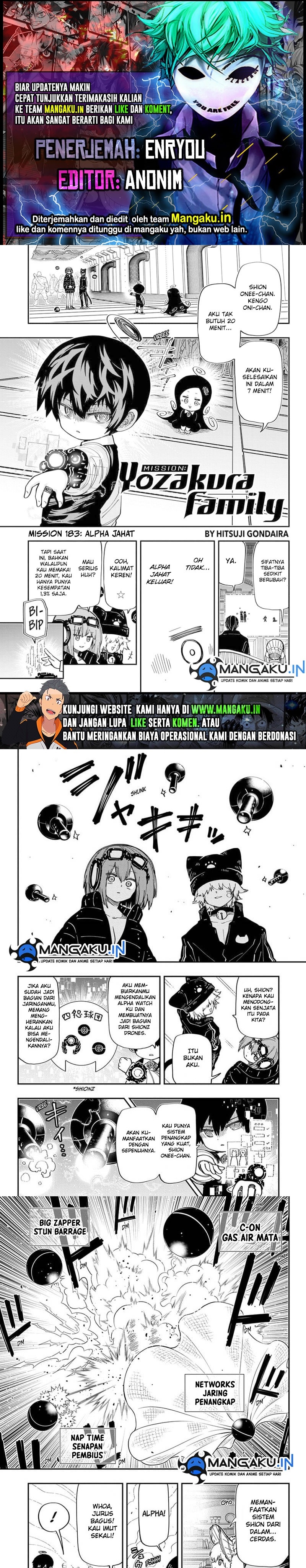 Mission: Yozakura Family Chapter 183 Gambar 1