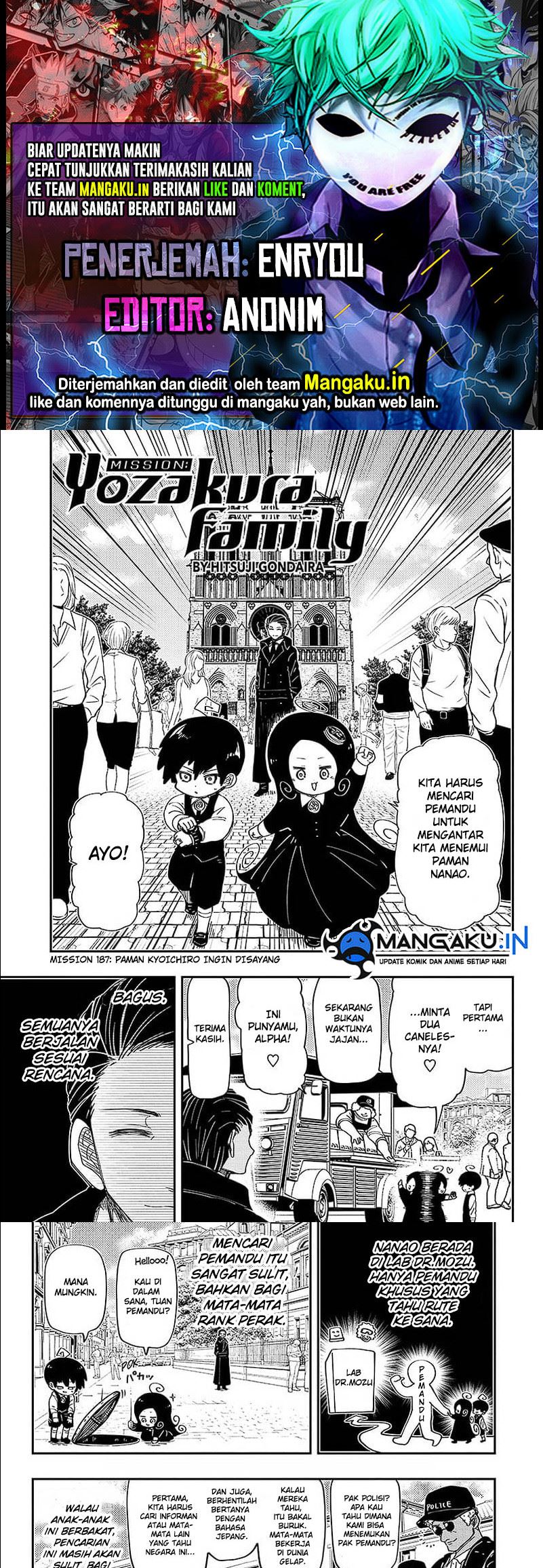 Mission: Yozakura Family Chapter 187 Gambar 1