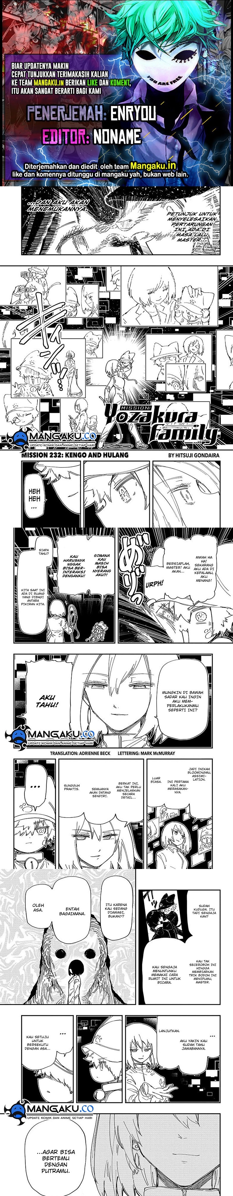 Mission: Yozakura Family Chapter 232 Gambar 1