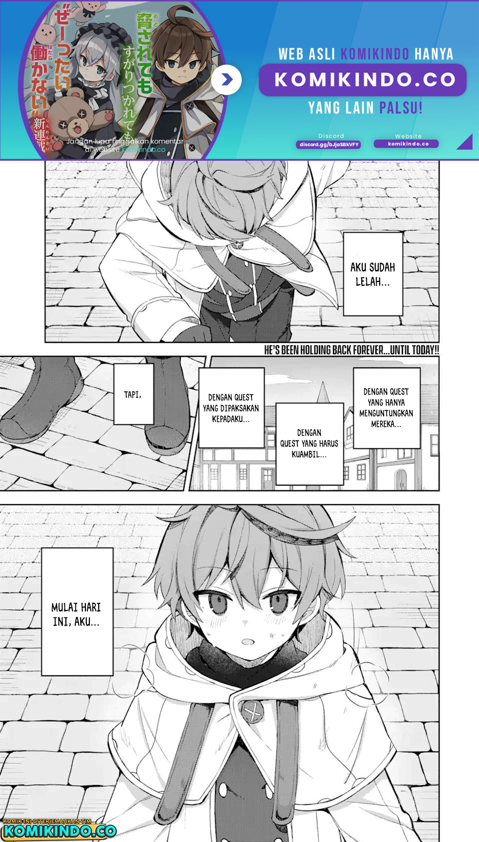 “Mou…. Hatarakitakunaindesu” Boukensha Nanka Yamete yaru. Imasara, Taiguu wo Kaerukara to Onegai sarete mo Okotowaridesu. Boku wa Zettai Hatarakimasen. Chapter 01.1 Gambar 2