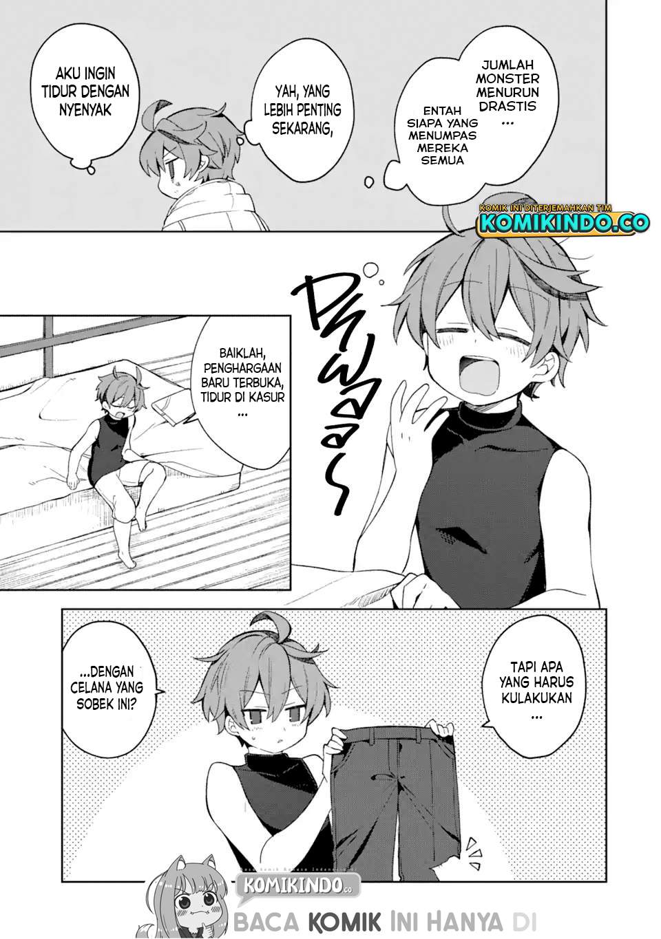“Mou…. Hatarakitakunaindesu” Boukensha Nanka Yamete yaru. Imasara, Taiguu wo Kaerukara to Onegai sarete mo Okotowaridesu. Boku wa Zettai Hatarakimasen. Chapter 01.2 Gambar 10
