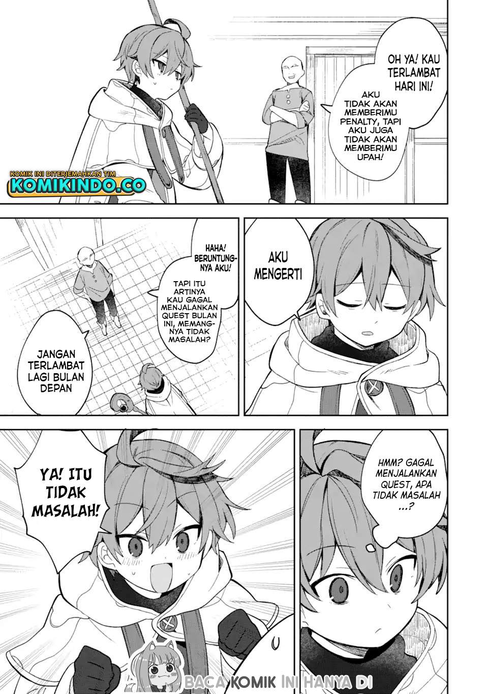 “Mou…. Hatarakitakunaindesu” Boukensha Nanka Yamete yaru. Imasara, Taiguu wo Kaerukara to Onegai sarete mo Okotowaridesu. Boku wa Zettai Hatarakimasen. Chapter 01.2 Gambar 14