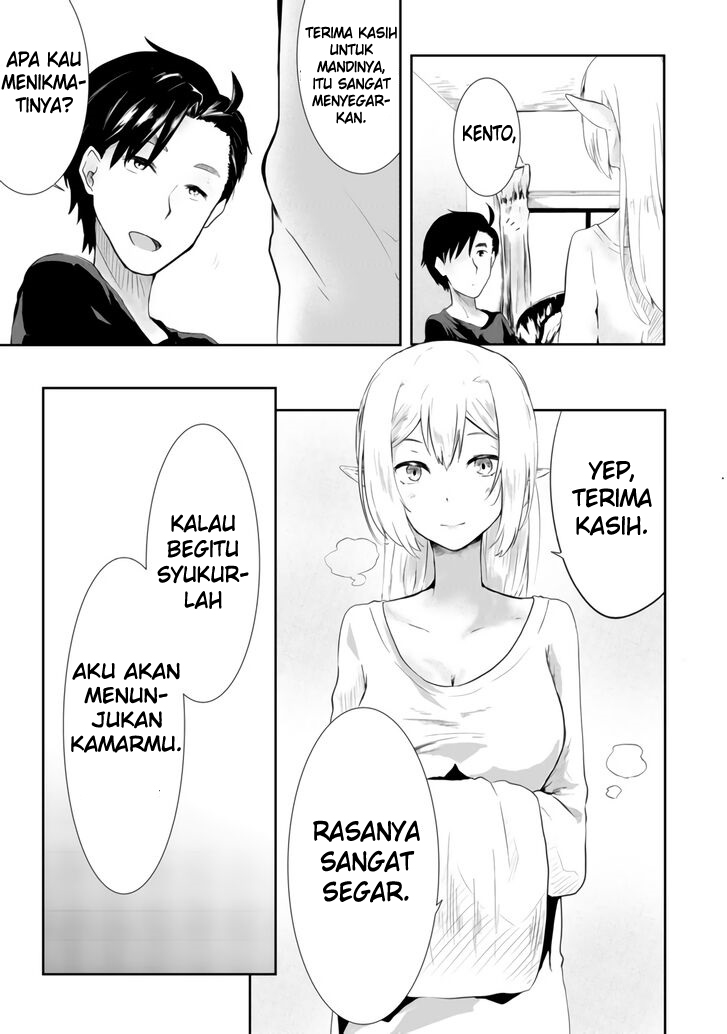 Mujintou De Elf to Kyoudou Seikatsu Chapter 01 Gambar 28