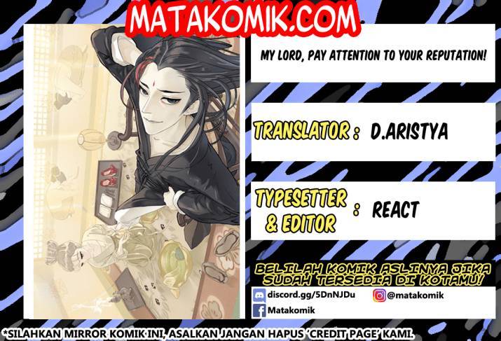 My Lord, Pay Attention to Your Reputation! Chapter 01 Gambar 1