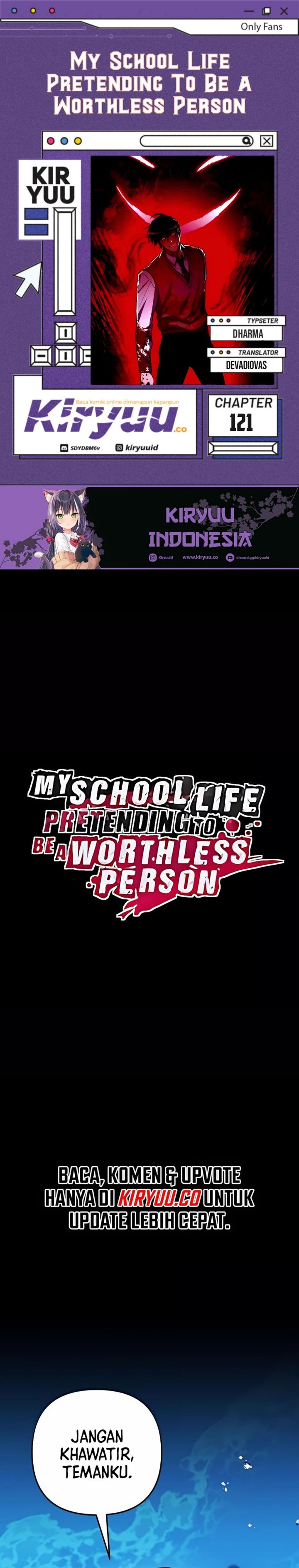 My School Life Pretending to Be a Worthless Person Chapter 121 Gambar 1