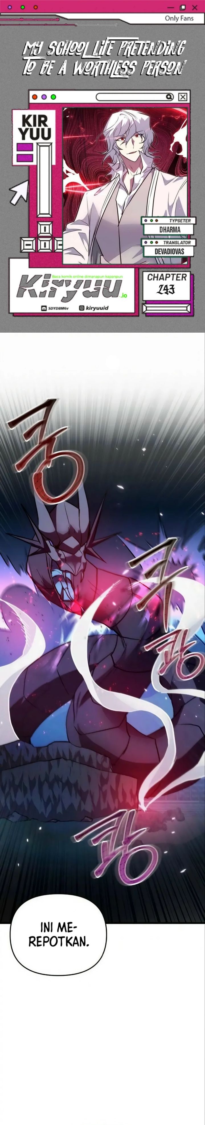 My School Life Pretending to Be a Worthless Person Chapter 143 Gambar 1