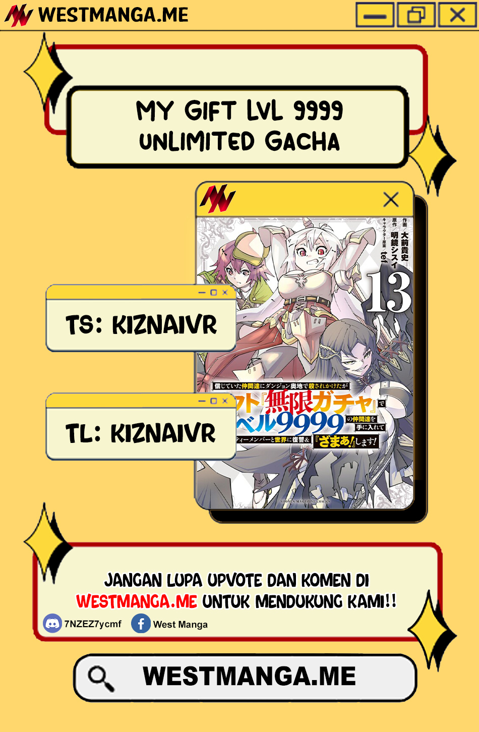 My Gift LVL 9999 Unlimited Gacha Chapter 167 Gambar 1