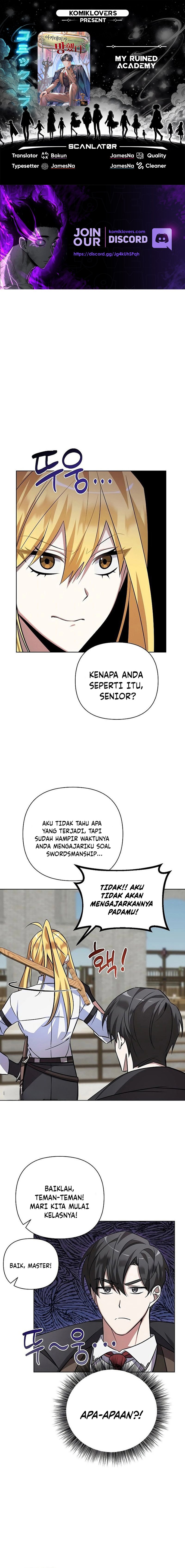 My Ruined Academy Chapter 04 Gambar 1