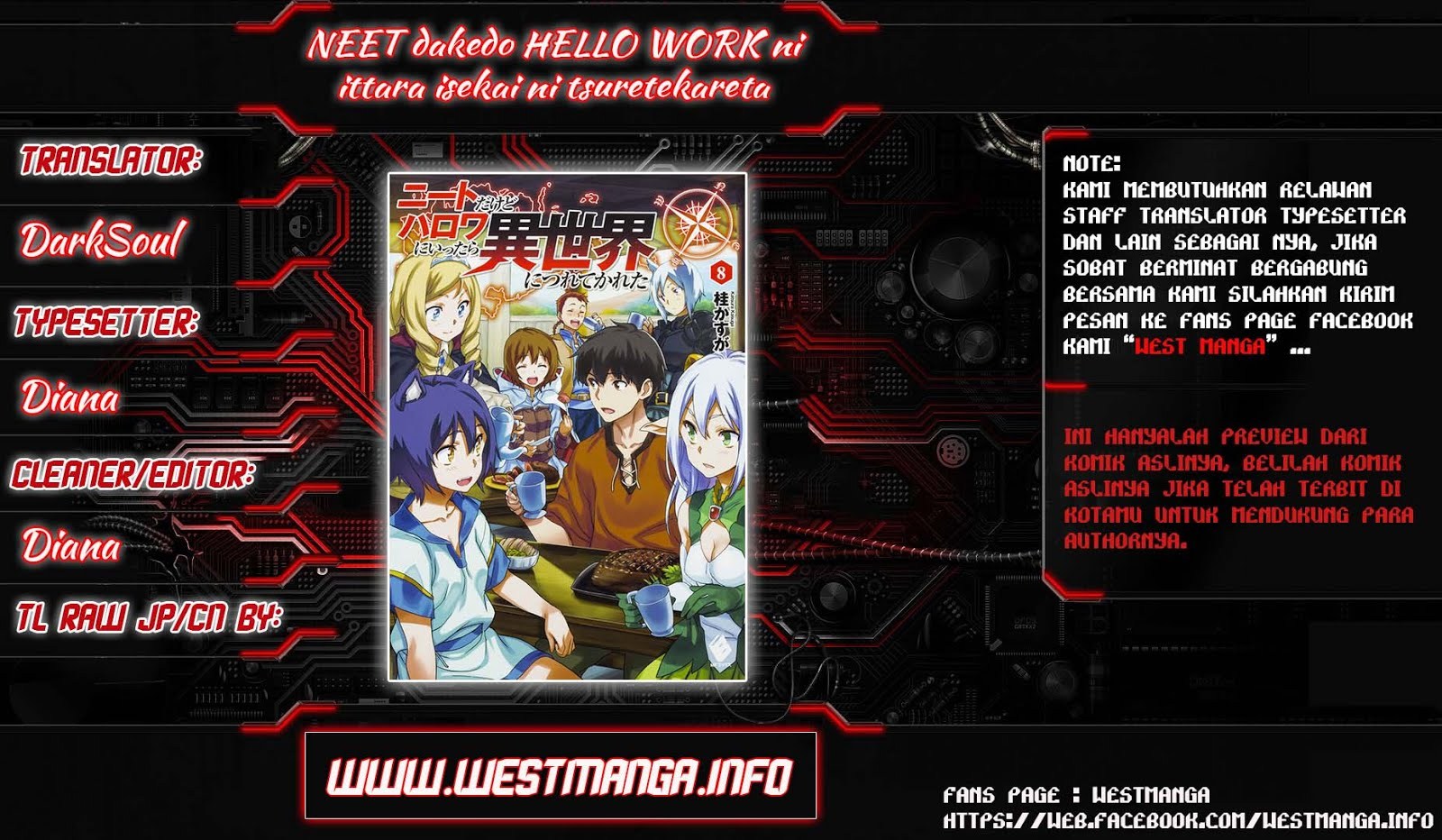 NEET dakedo Hello Work ni Ittara Isekai ni Tsuretekareta Chapter 08 Gambar 1