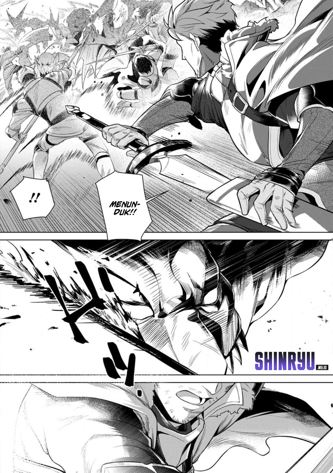 Netorare Tsuihousareta Saikyou Kishi Danchou No Ossan, Katainaka De Eiyuu Ni Matsuriagerareru Chapter 01 Gambar 3