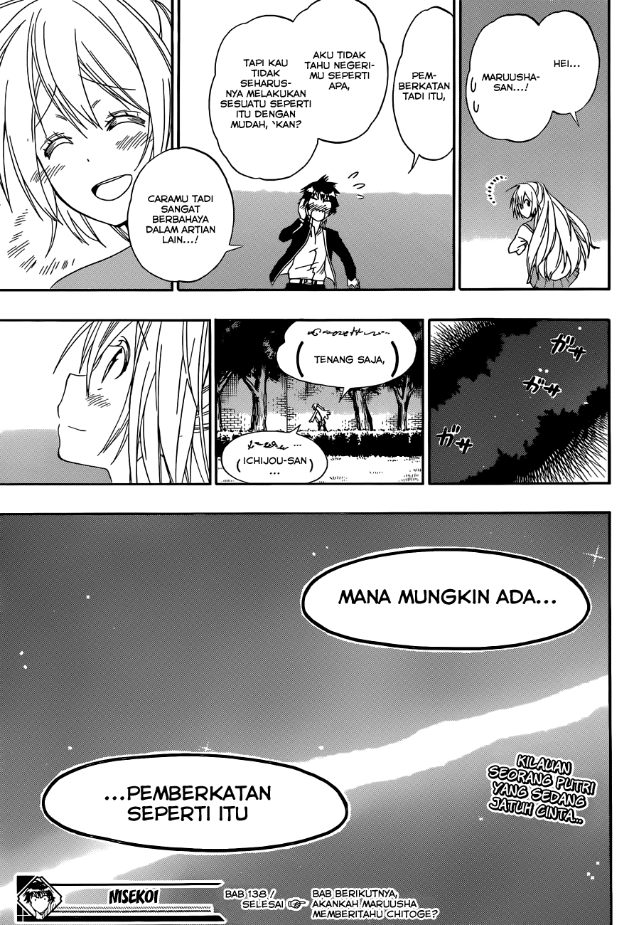 Nisekoi Chapter 138 Gambar 18