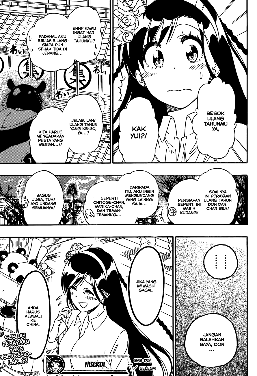 Nisekoi Chapter 175 Gambar 20
