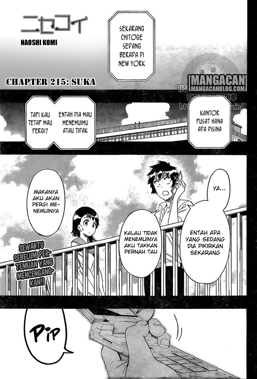 Nisekoi Chapter 215 Gambar 2