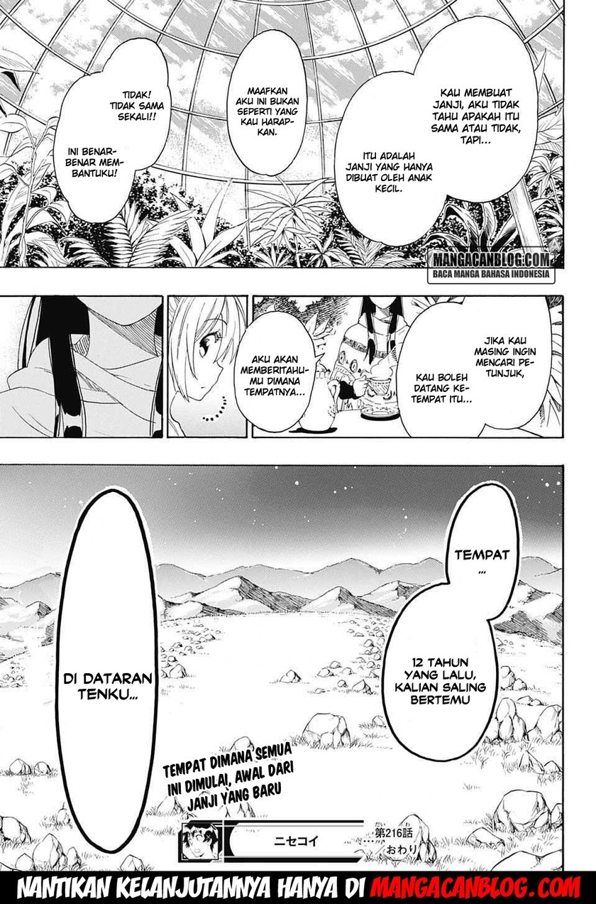 Nisekoi Chapter 216 Gambar 20