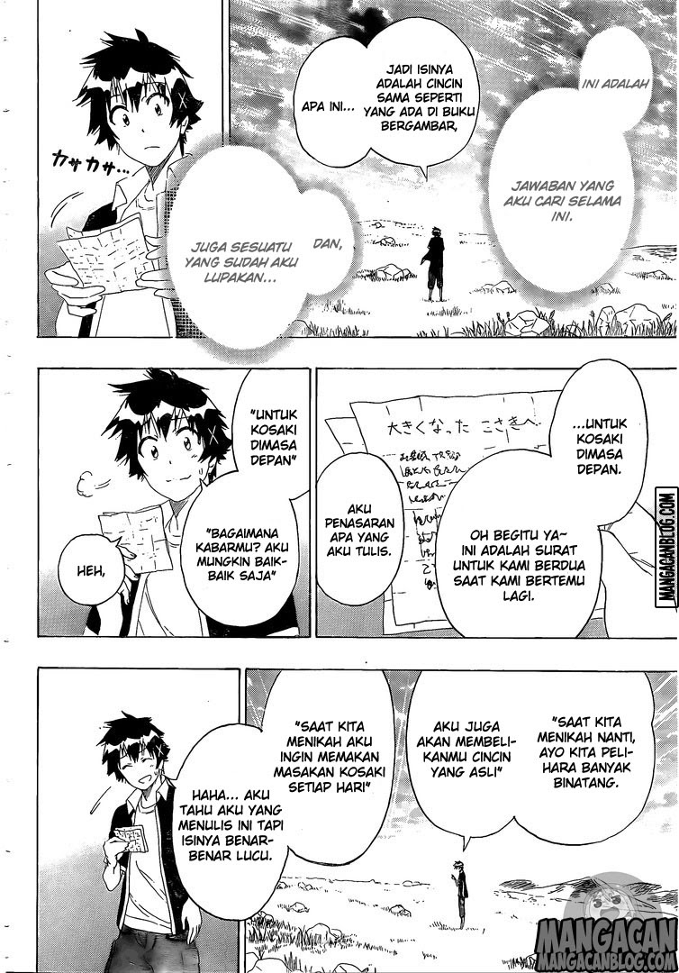 Nisekoi Chapter 226 Gambar 15