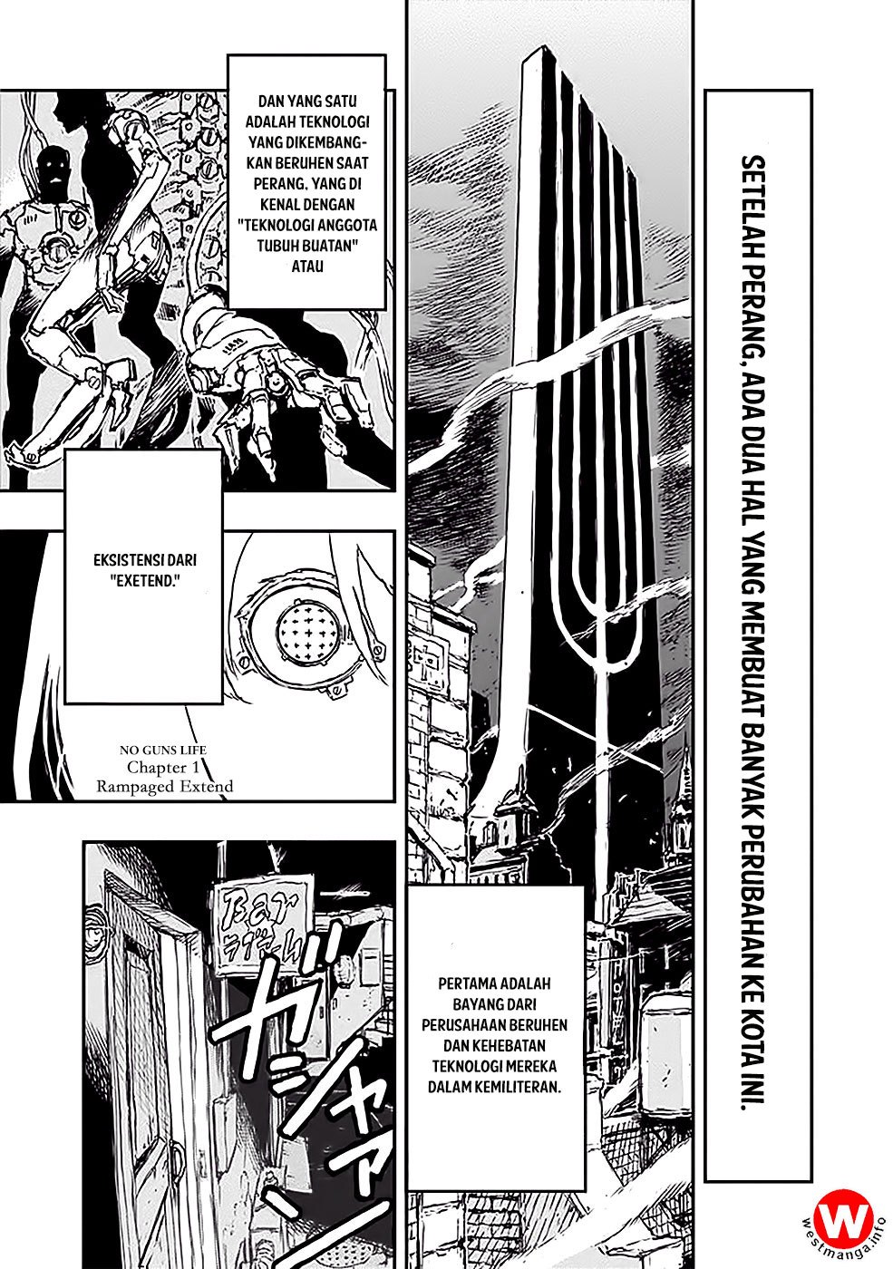 No Guns Life Chapter 01 Gambar 6