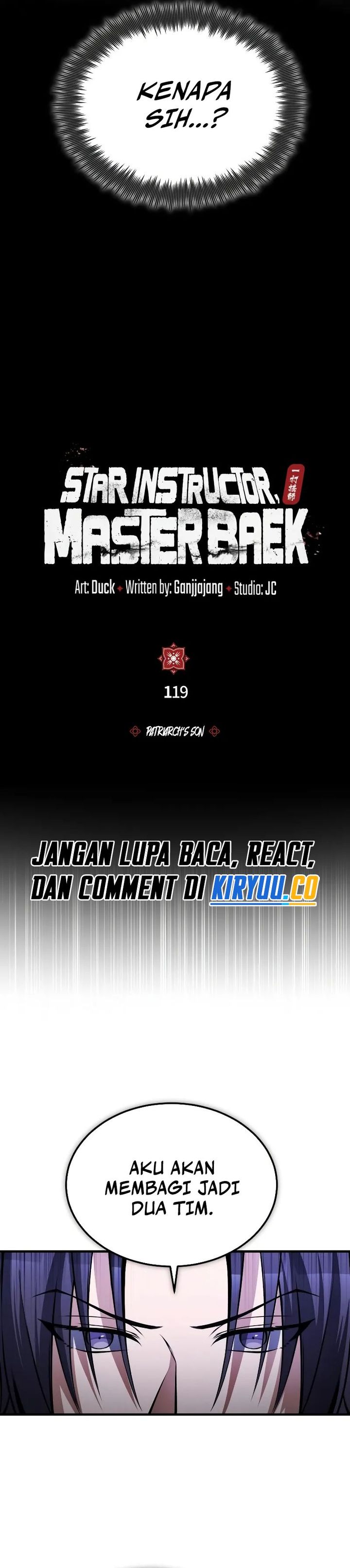 Number One Star Instructor Master Baek Chapter 119 Gambar 17