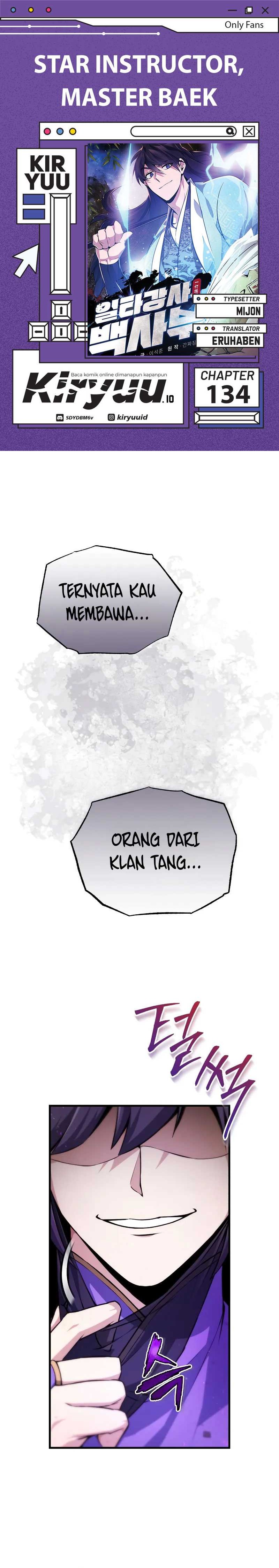 Number One Star Instructor Master Baek Chapter 134 Gambar 1