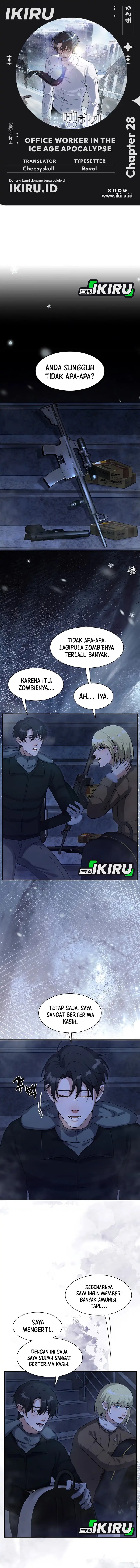 Office Worker in the Ice Age Apocalypse Chapter 28 Gambar 1