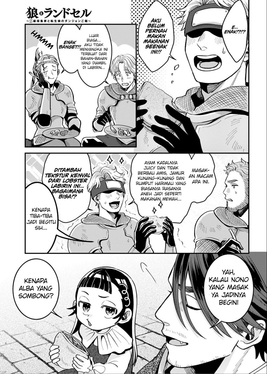 Okami To Randoseru～ Kyu Saishuka To Tensei Musume No Danjon Gohan～ Chapter 02.2 Gambar 20